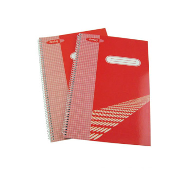 Tamanho 295 * 200mm Cobertura impressa Espiral Notebook Hardcover Note Pad School Material de escritório